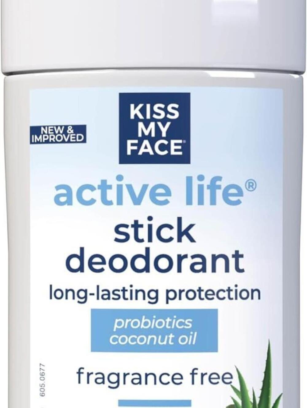 Lot of 3 New Kiss My Face Fragrance Free Deodorant 2.48oz each